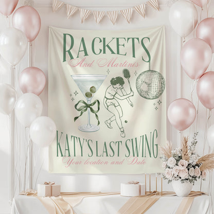 Tennis Bachelorette Banner – Custom Bach Décor | #47