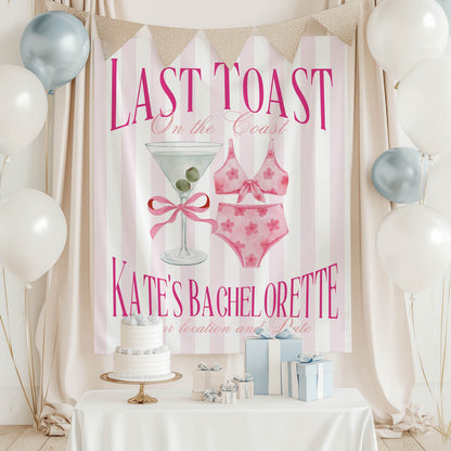 Bikini & Martini Bachelorette Banner – Custom Bach Décor | #48