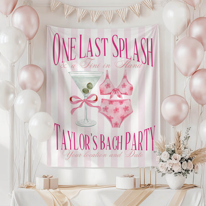 Bikini & Martini Bachelorette Banner – Custom Bach Décor | #48