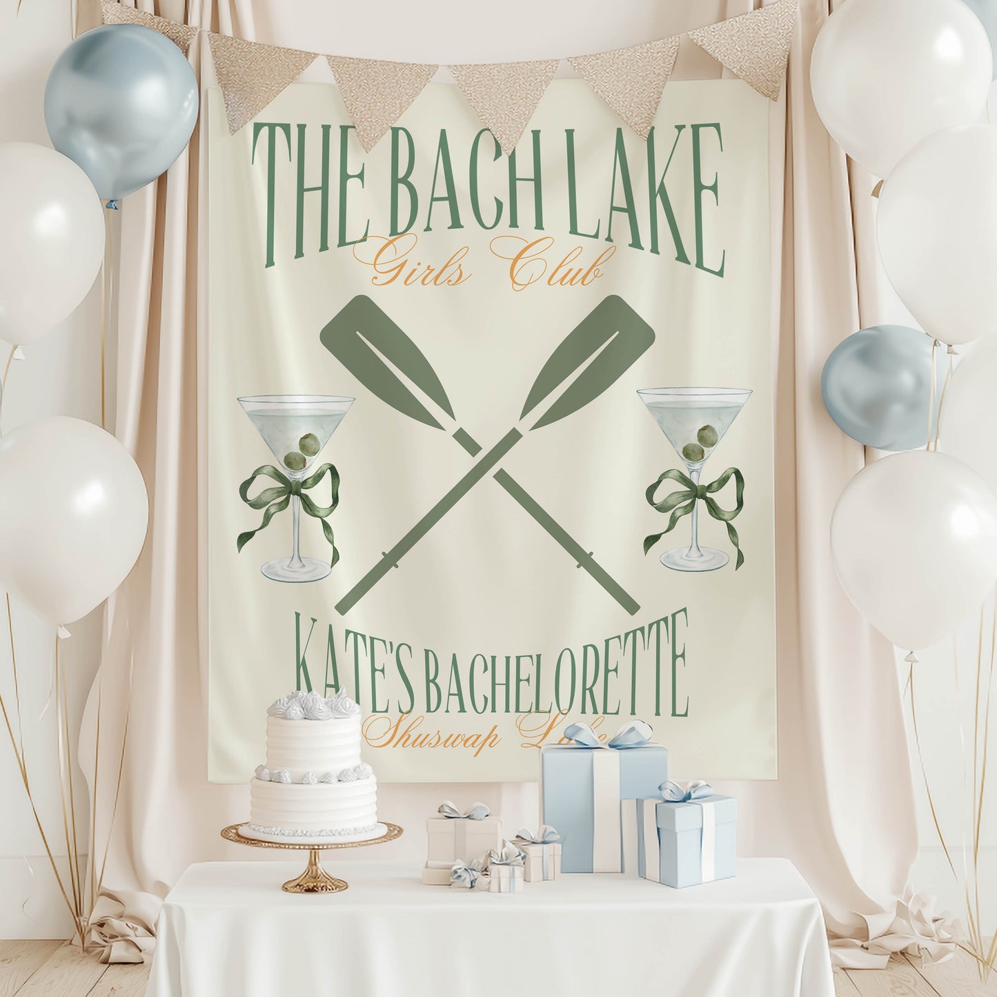 Lake Bachelorette Banner – Custom Bach Décor | #49