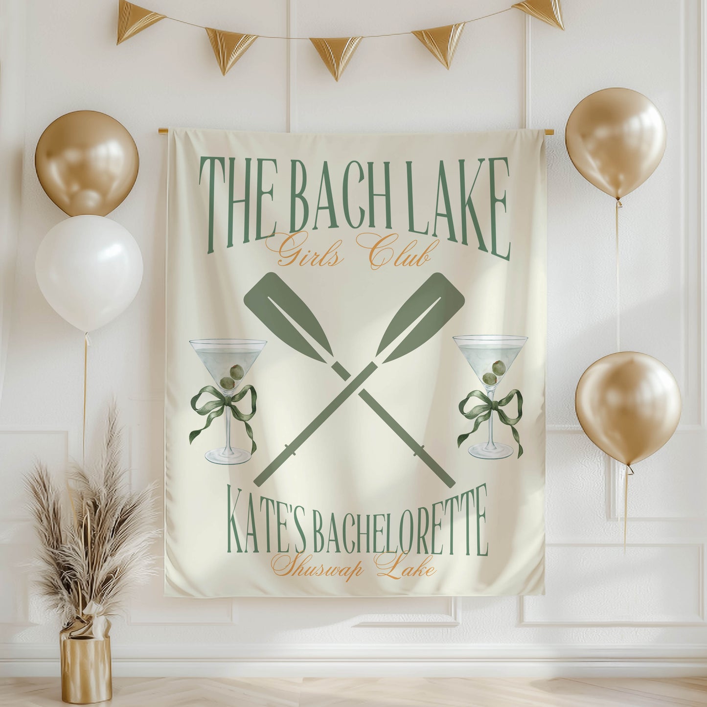 Lake Bachelorette Banner – Custom Bach Décor | #49