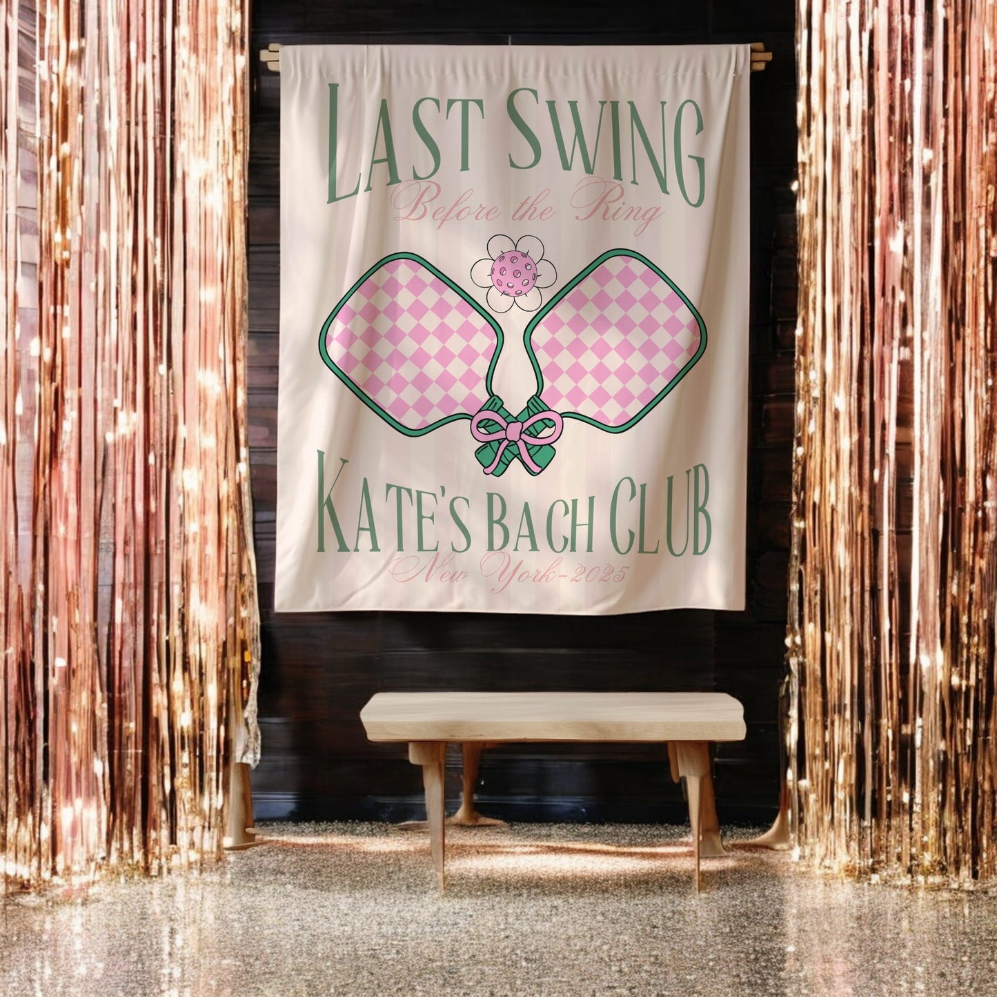 Pickleball Bachelorette Banner – Custom Bach Décor | #50