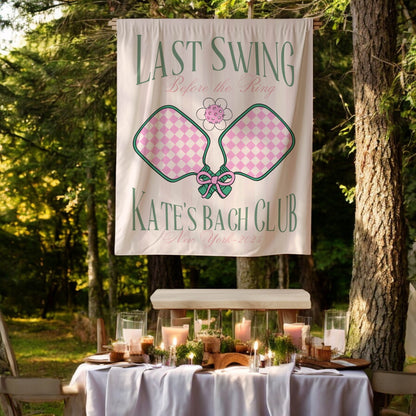 Pickleball Bachelorette Banner – Custom Bach Décor | #50