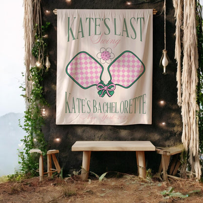 Pickleball Bachelorette Banner – Custom Bach Décor | #50