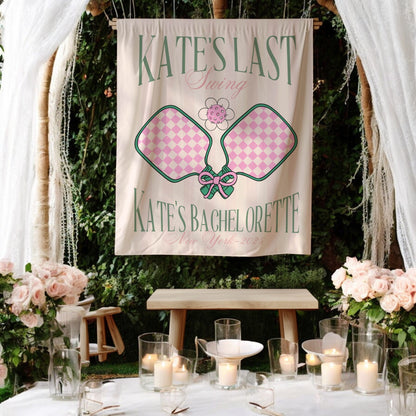 Pickleball Bachelorette Banner – Custom Bach Décor | #50