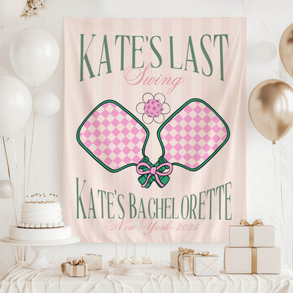 Pickleball Bachelorette Banner – Custom Bach Décor | #50