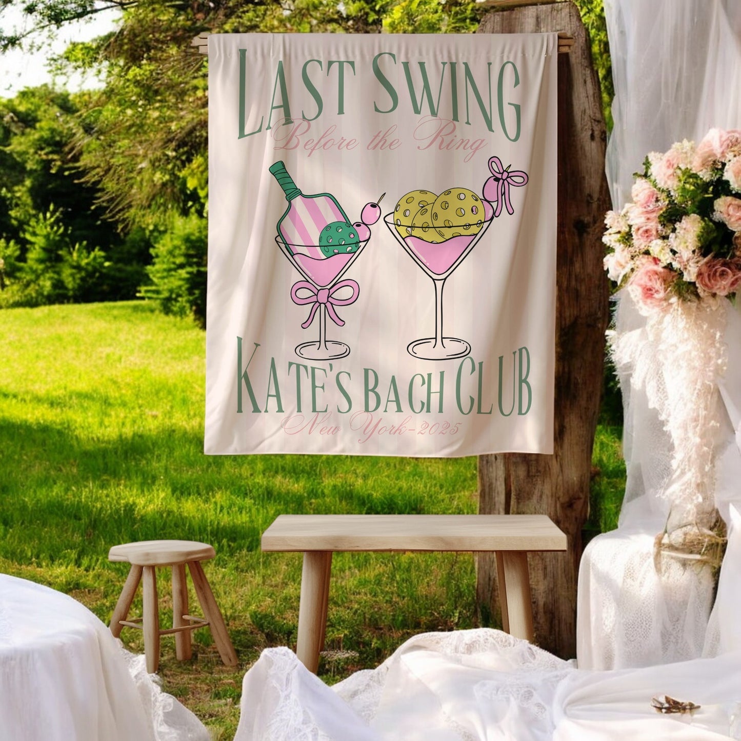 Pickleball Bachelorette Banner – Custom Bach Décor | #51