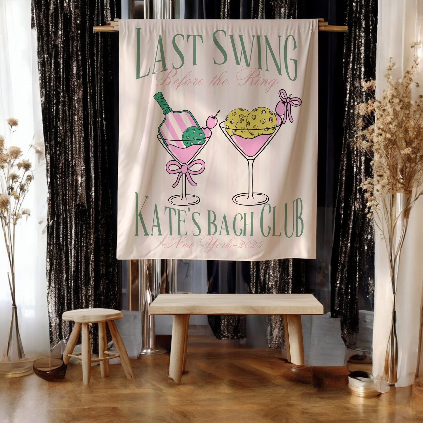 Pickleball Bachelorette Banner – Custom Bach Décor | #51