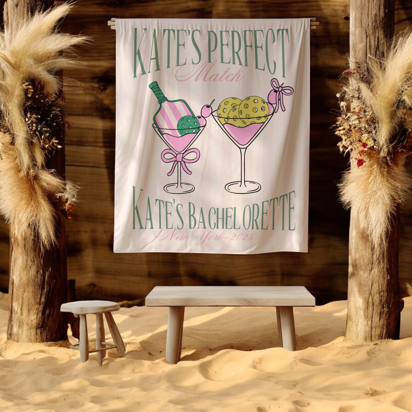 Pickleball Bachelorette Banner – Custom Bach Décor | #51