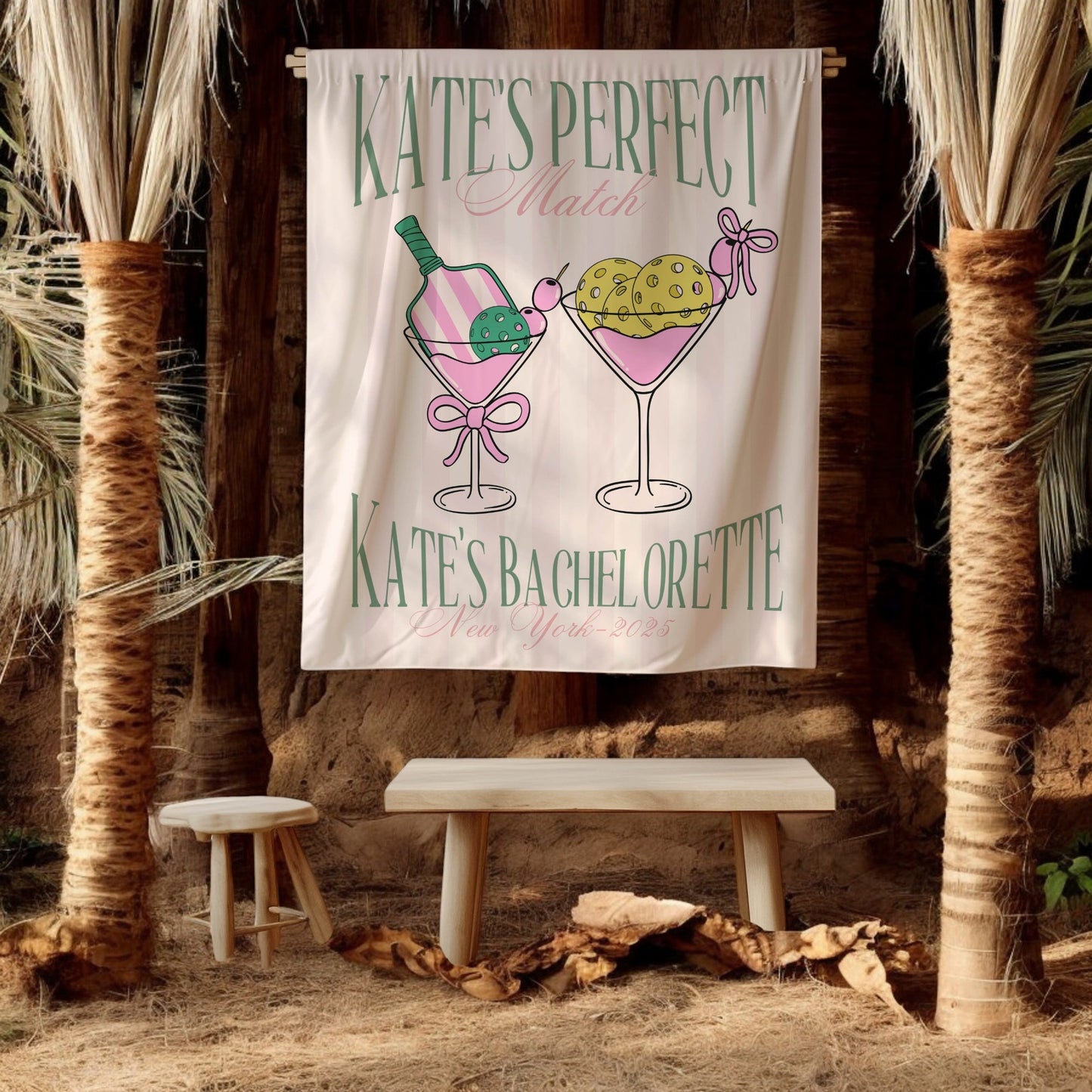 Pickleball Bachelorette Banner – Custom Bach Décor | #51