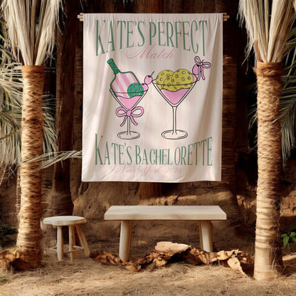 Pickleball Bachelorette Banner – Custom Bach Décor | #51