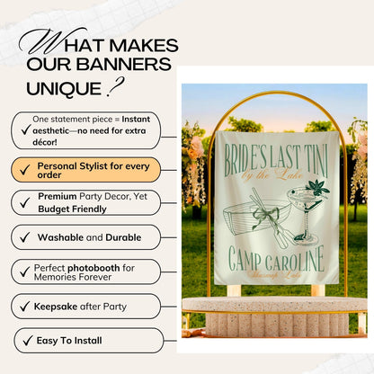 Lake Bachelorette Banner – Custom Bach Décor | #52
