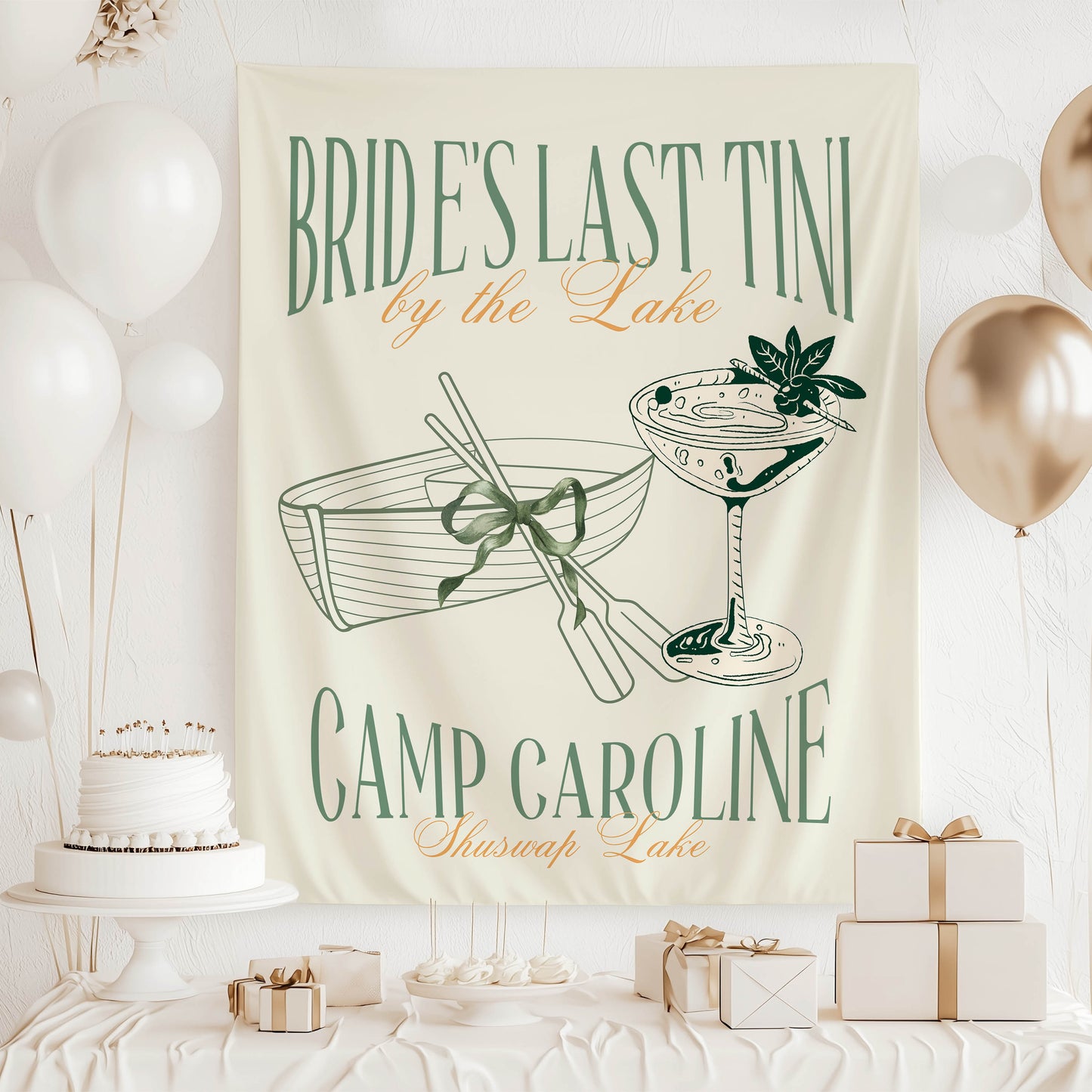 Lake Bachelorette Banner – Custom Bach Décor | #52