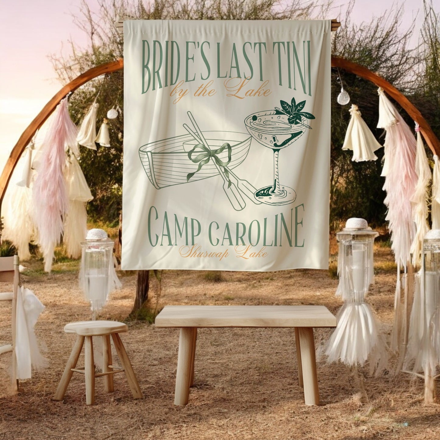 Lake Bachelorette Banner – Custom Bach Décor | #52