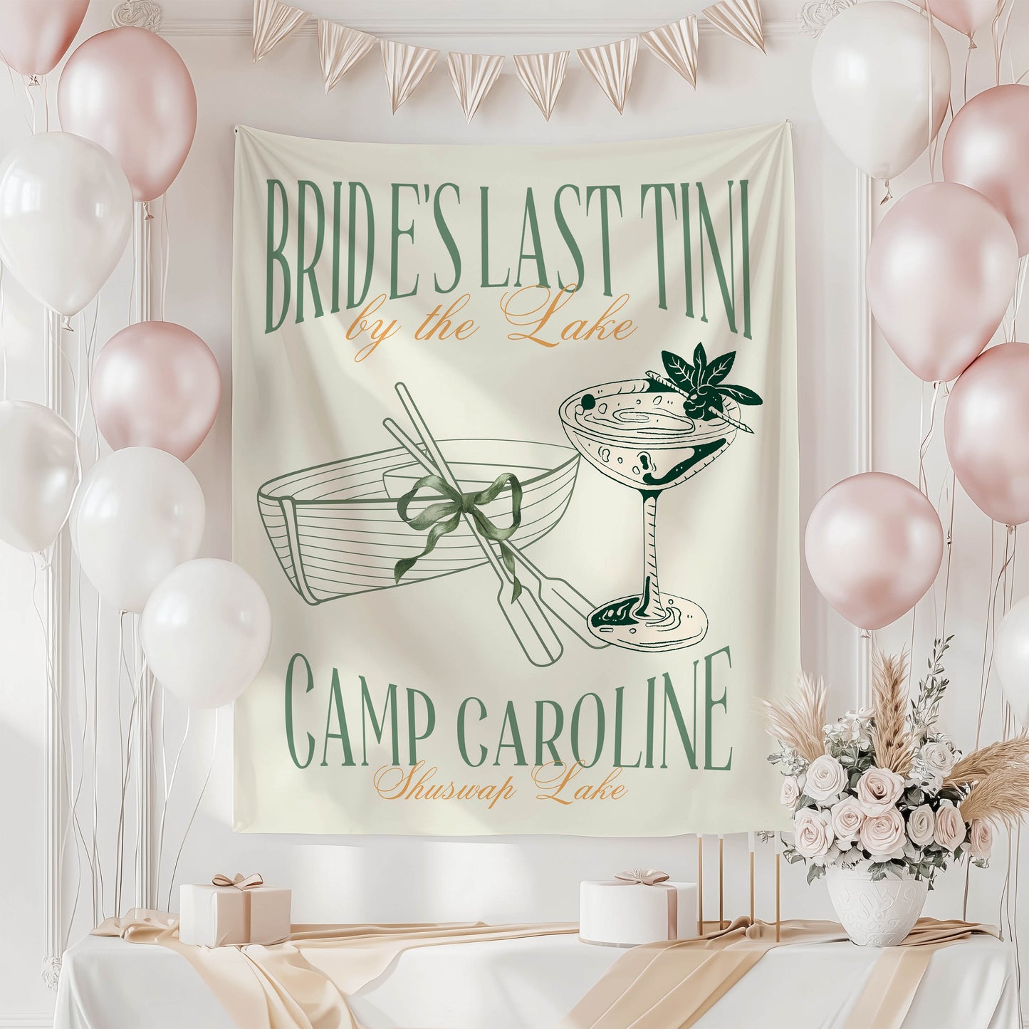 Lake Bachelorette Banner – Custom Bach Décor | #52