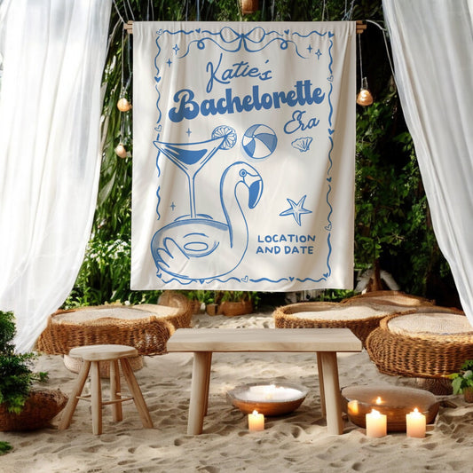 Coastal Bachelorette Banner – Custom Bach Decor for Beachfront & Oceanview Parties