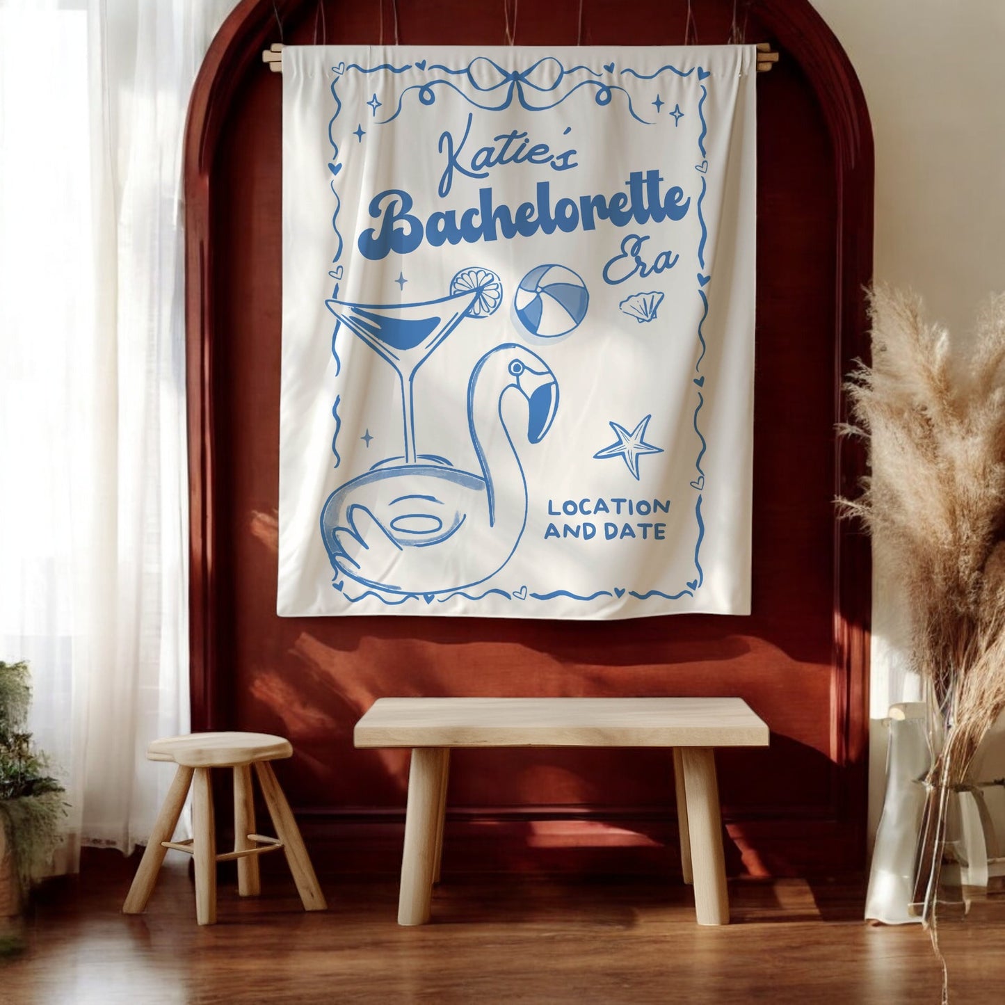 Coastal Bachelorette Banner – Custom Bach Décor | #53