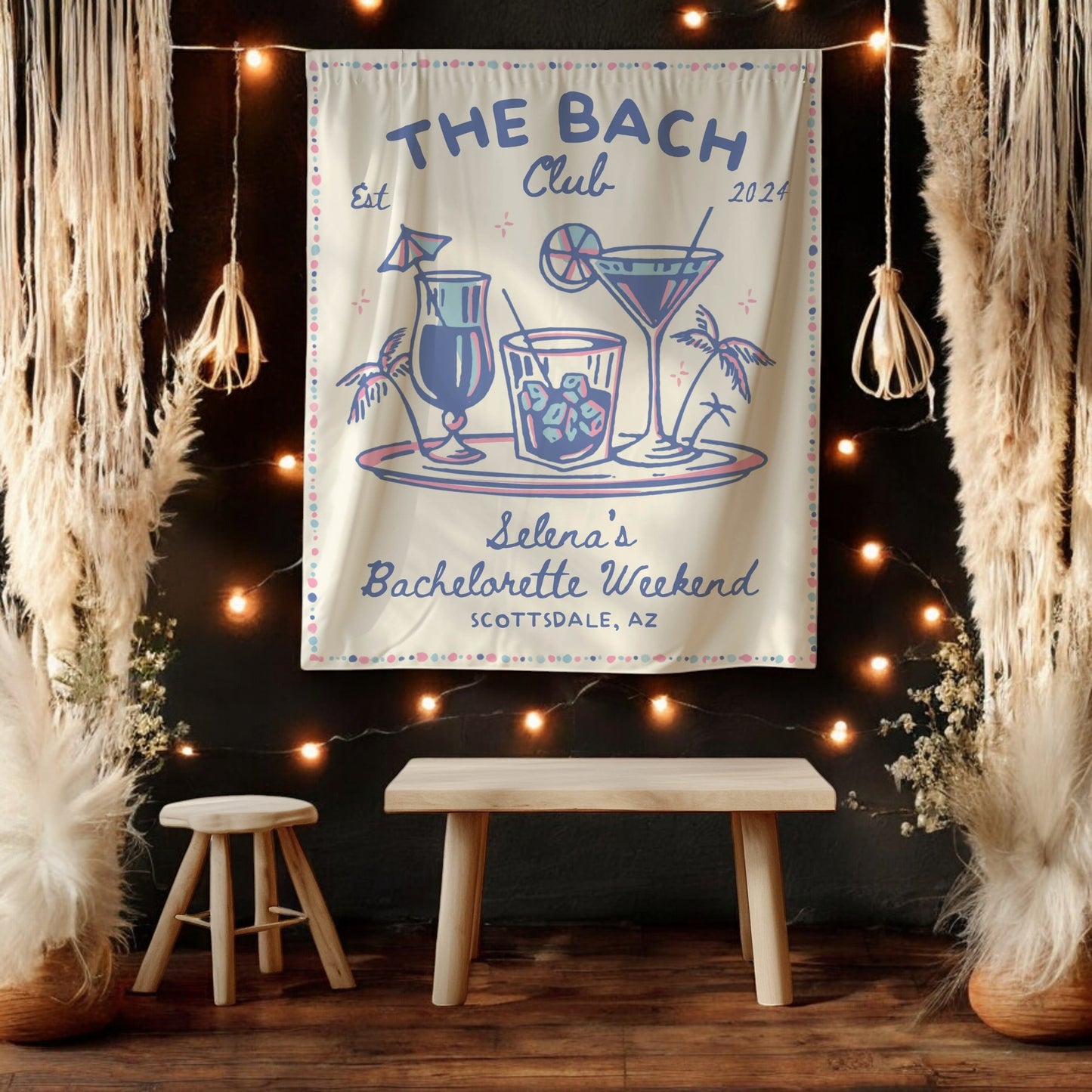 Beach Bachelorette Banner – Custom Bach Décor | #54