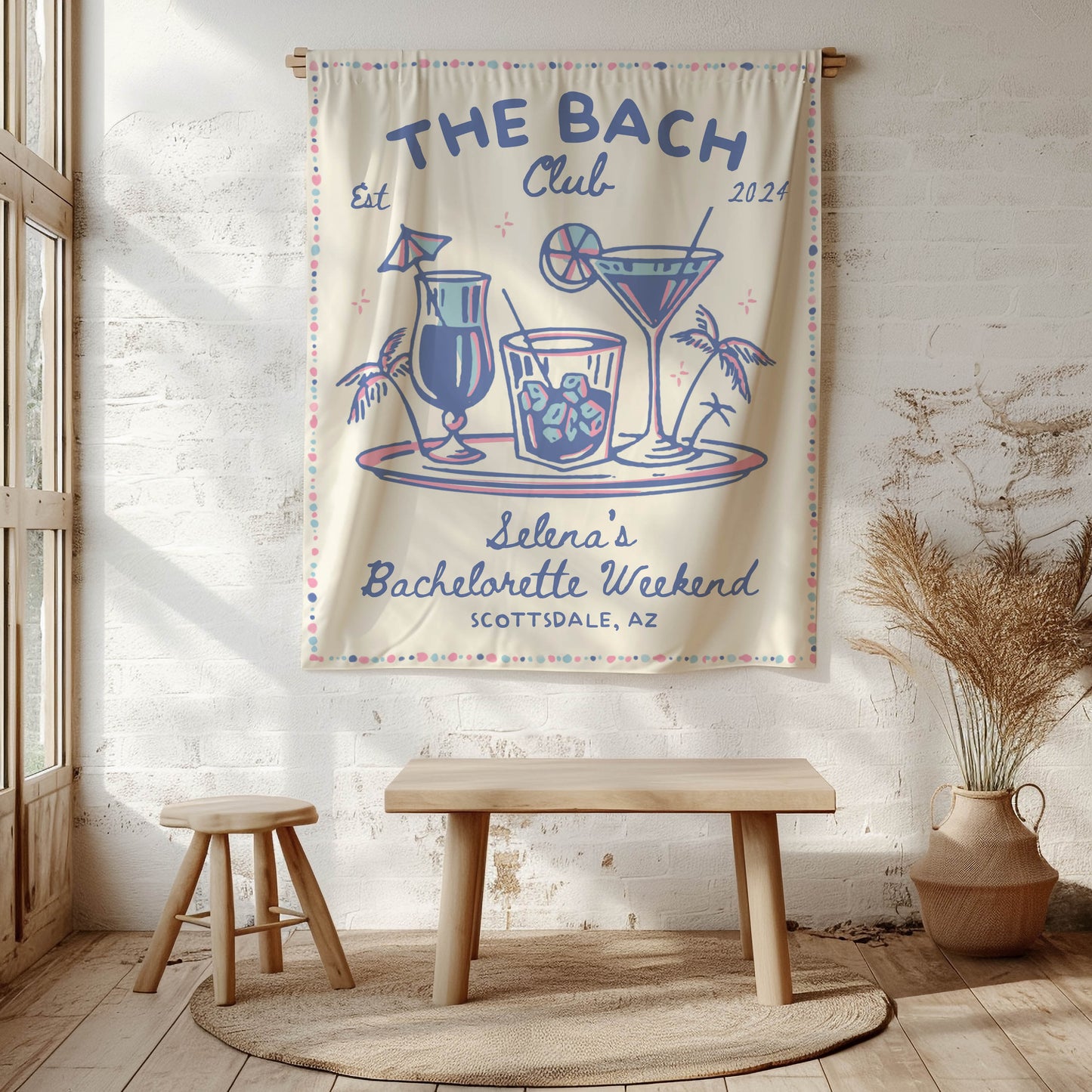 Beach Bachelorette Banner – Custom Bach Décor | #54