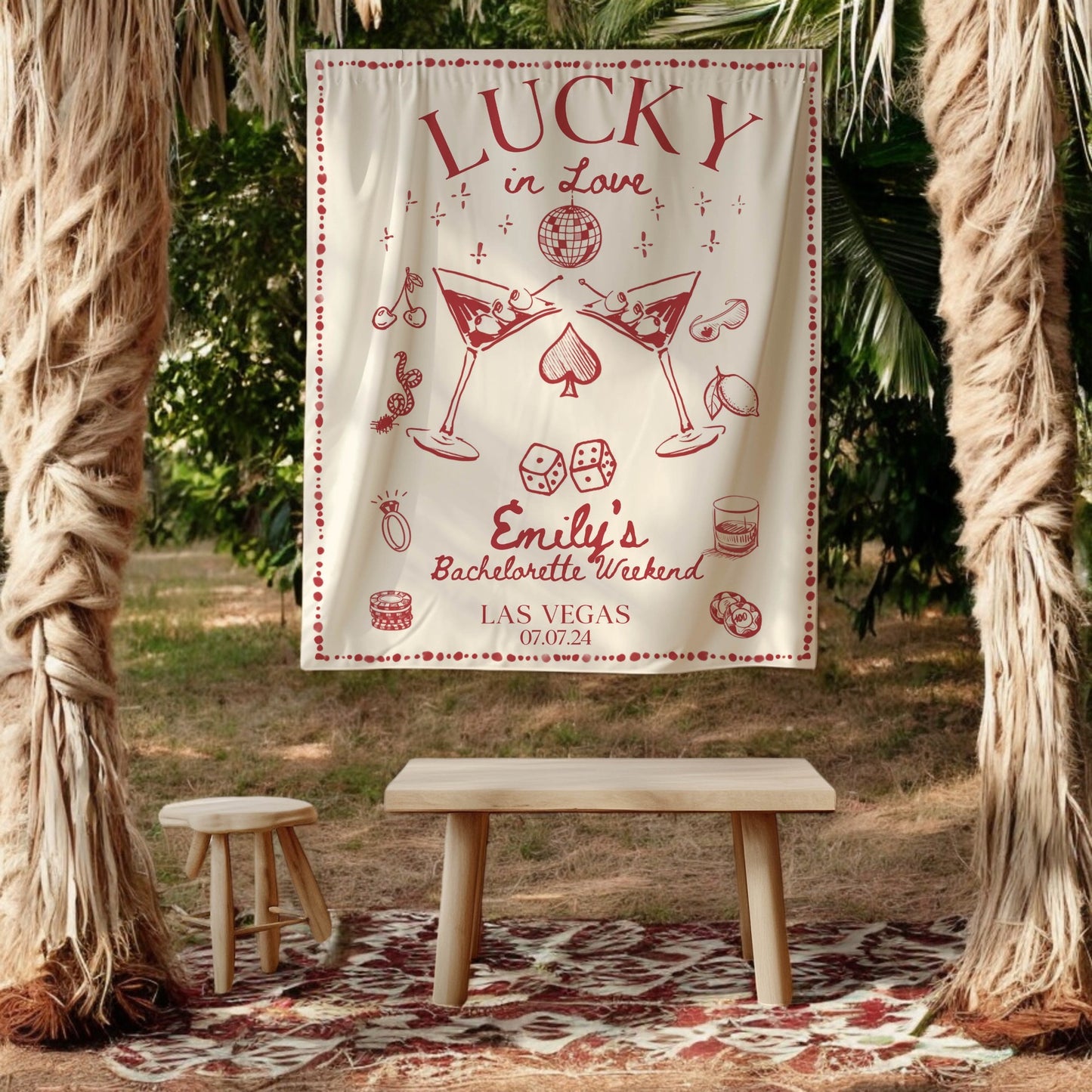 Casino Bachelorette Banner – Custom Bach Décor | #55
