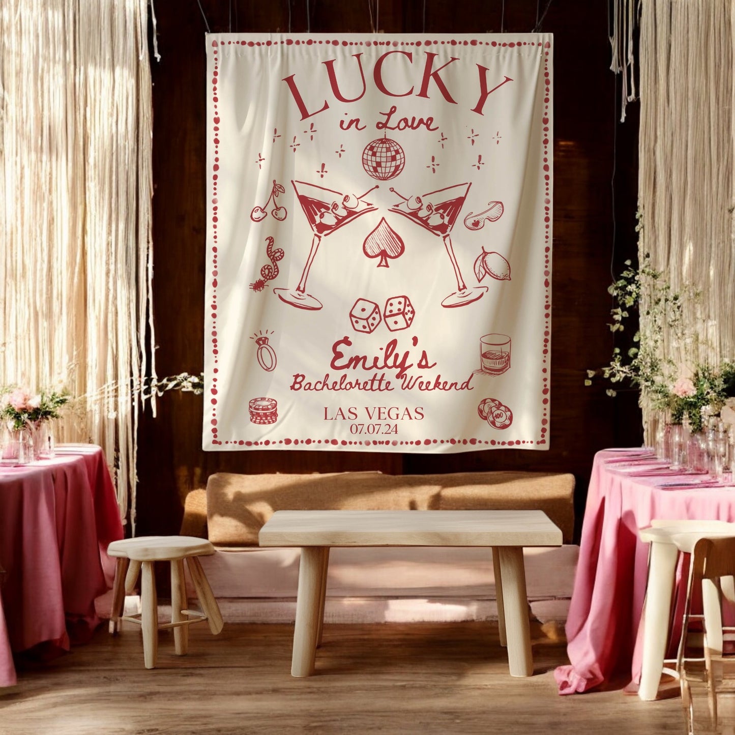 Casino Bachelorette Banner – Custom Bach Décor | #55