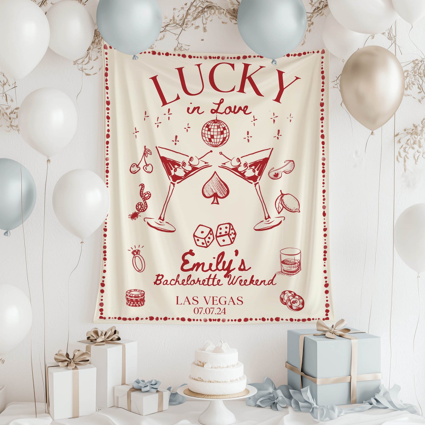 Casino Bachelorette Banner – Custom Bach Décor | #55