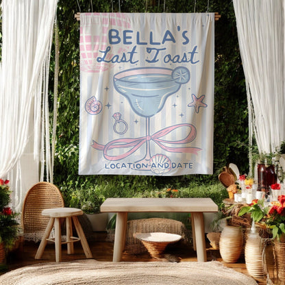 Beach Cocktail Bachelorette Banner – Custom Bach Décor | #56