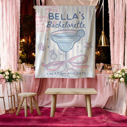 Beach Cocktail Bachelorette Banner – Custom Bach Décor | #56