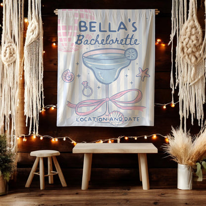 Beach Cocktail Bachelorette Banner – Custom Bach Décor | #56