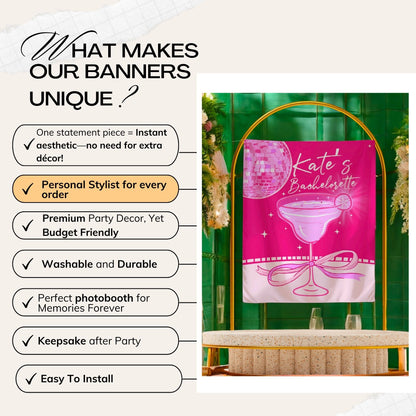 Disco Bachelorette Banner – Custom Bach Décor | #57