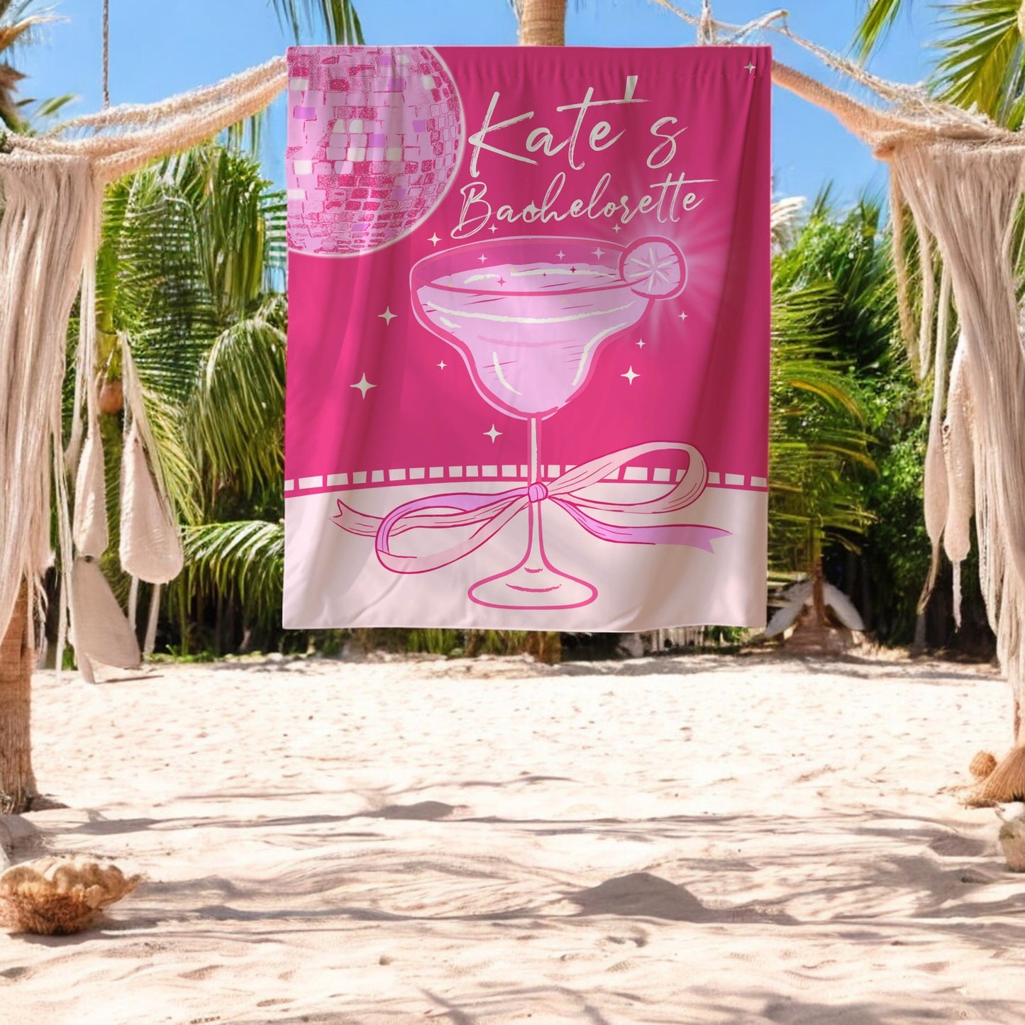 Disco Bachelorette Banner – Custom Bach Decor for Dance Floor & Glittering Nights