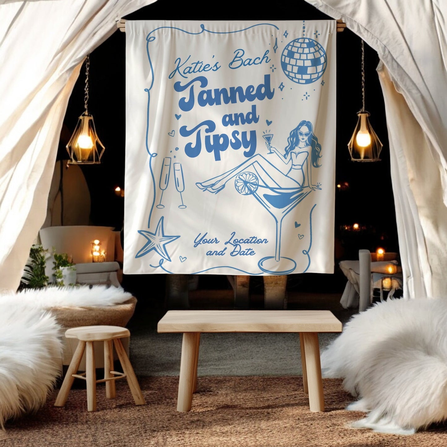 Beach Bachelorette Banner – Custom Bach Décor | #58