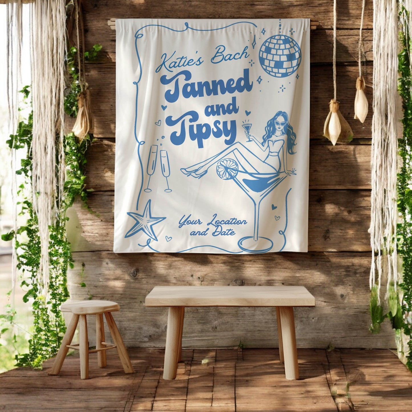 Beach Bachelorette Banner – Custom Bach Décor | #58