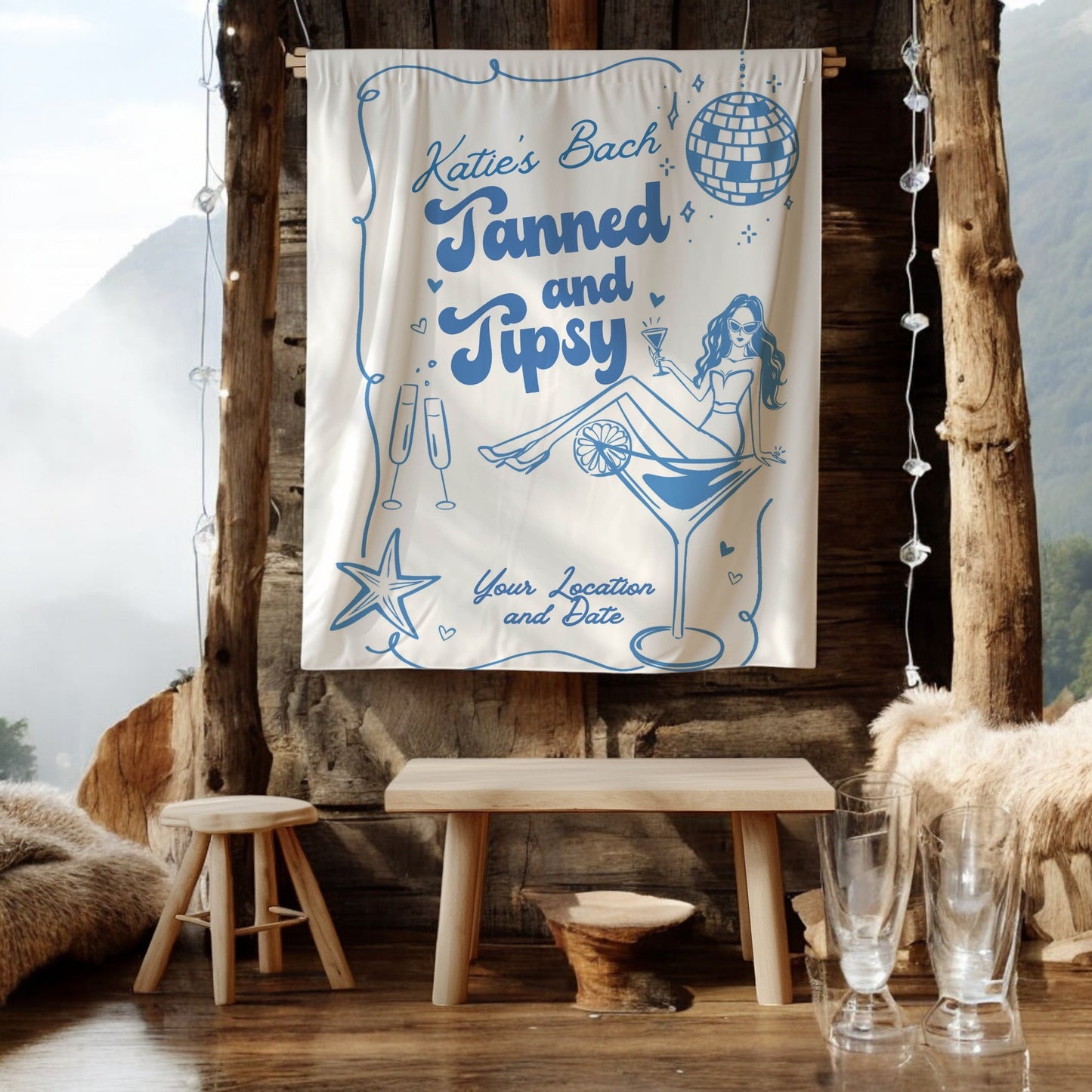 Beach Bachelorette Banner – Custom Bach Décor | #58