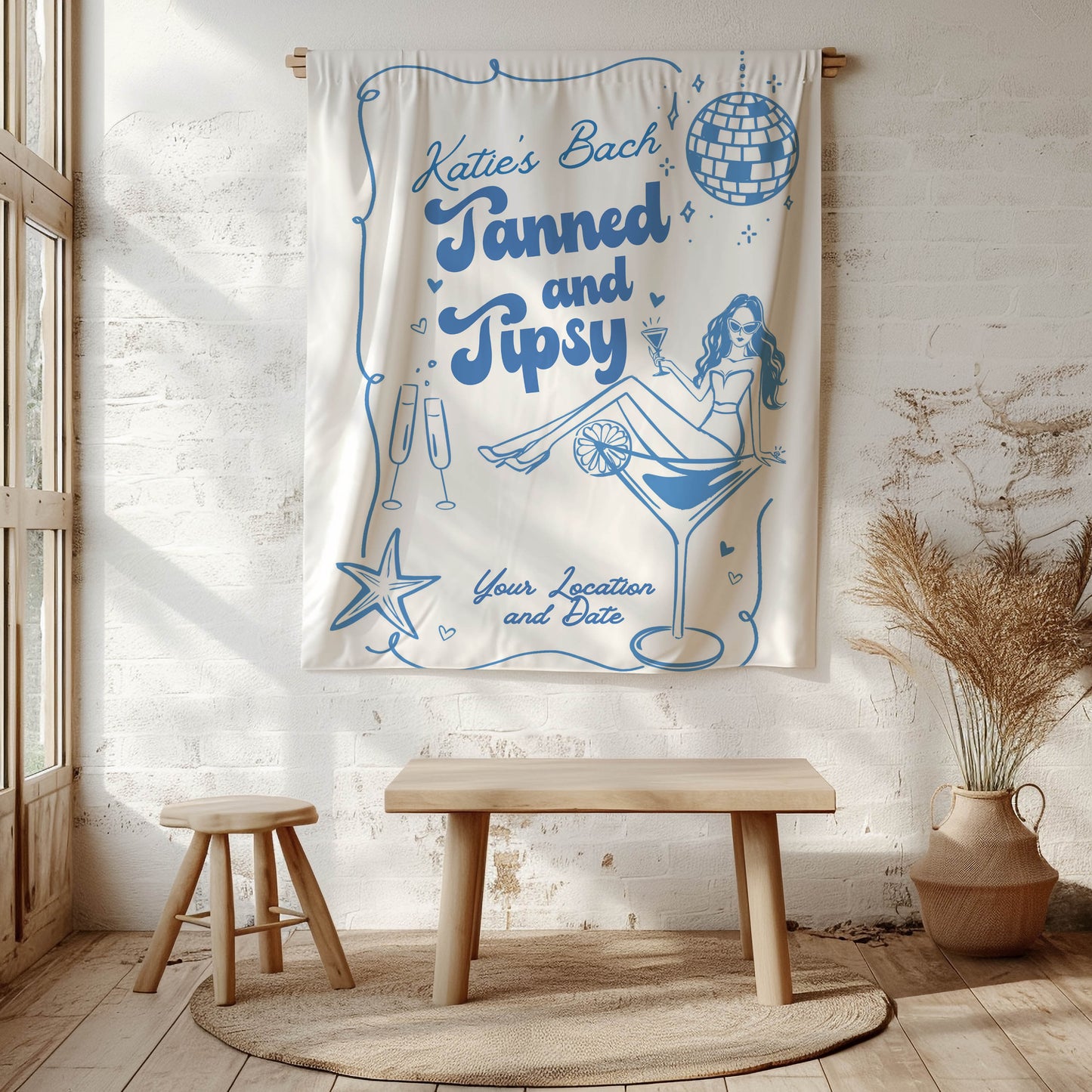 Beach Bachelorette Banner – Custom Bach Décor | #58