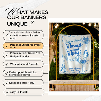Beach Bachelorette Banner – Custom Bach Décor | #58