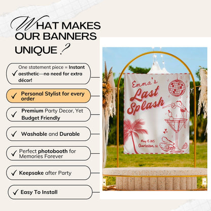 Beach Bachelorette Banner – Custom Bach Décor | #59
