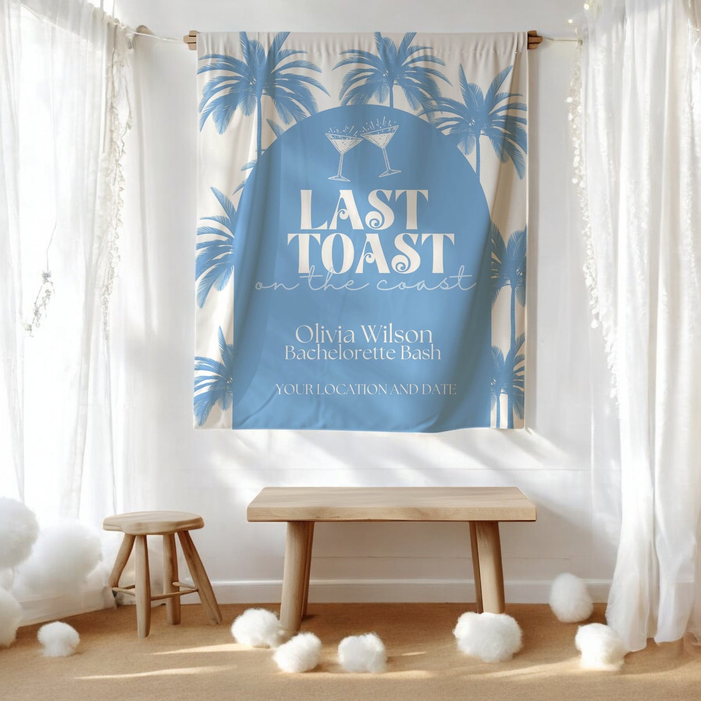 Tropical Bachelorette Sign – Custom Bach Décor | #05