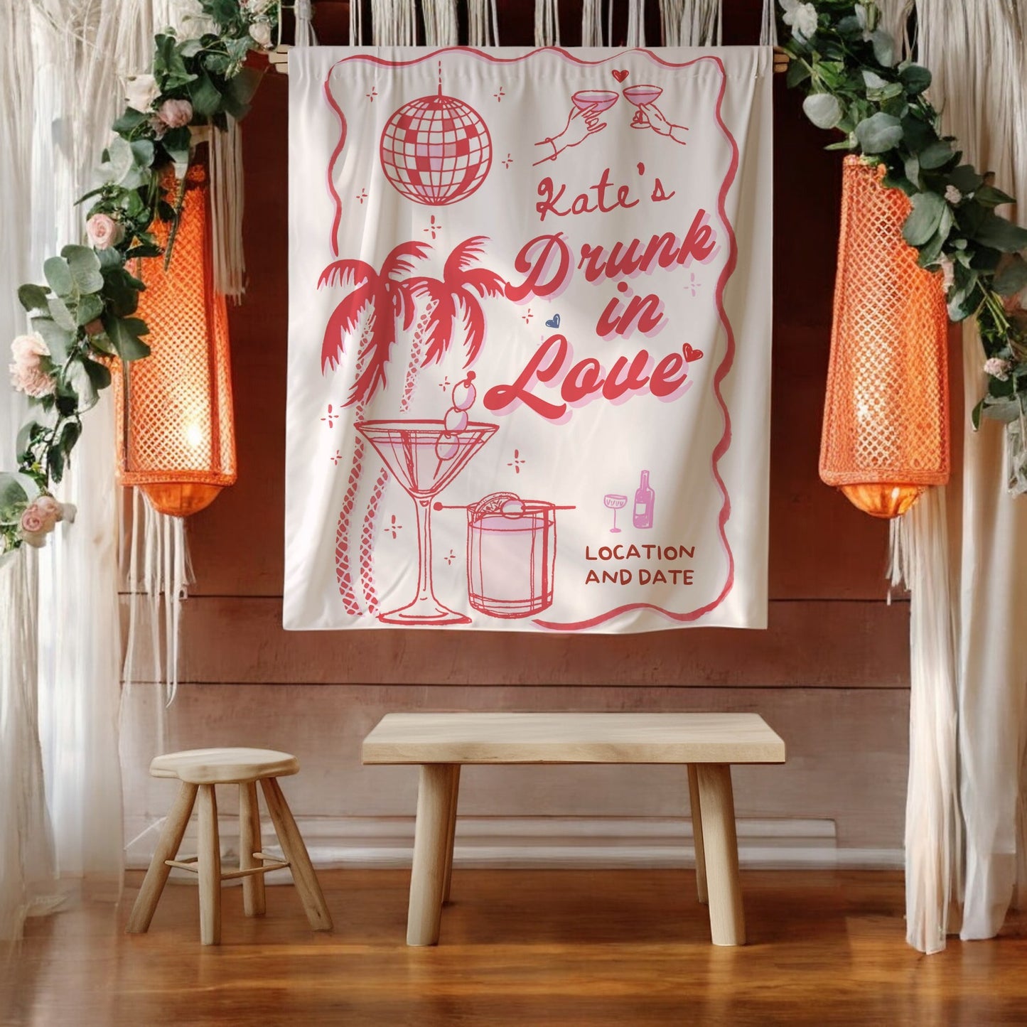 Coastal Bachelorette Banner – Custom Bach Décor | #60