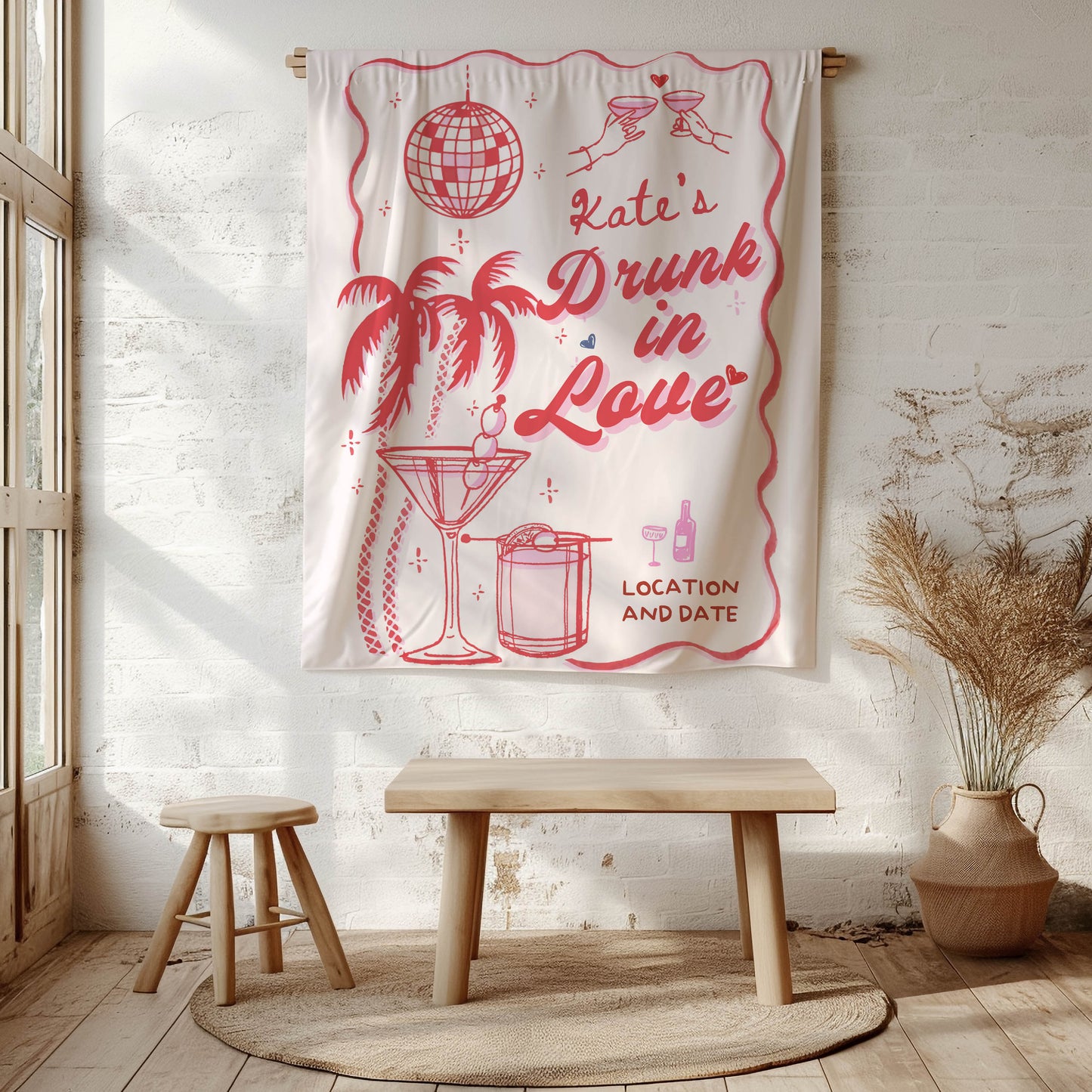 Coastal Bachelorette Banner – Custom Bach Décor | #60