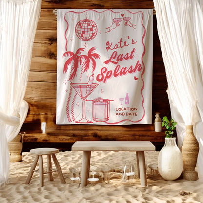 Coastal Bachelorette Banner – Custom Bach Décor | #60