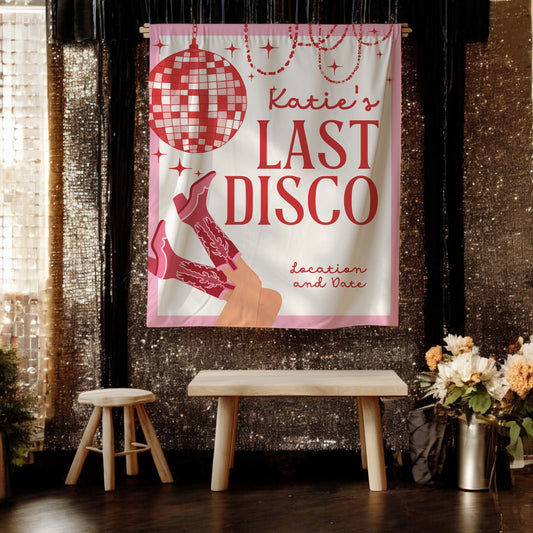 Disco Cowgirl Bachelorette Banner – Custom Bach Décor | #61
