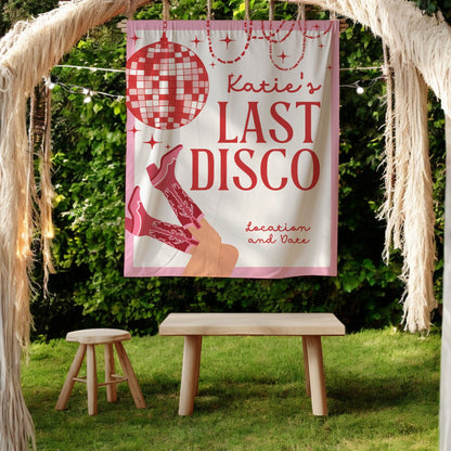 Disco Cowgirl Bachelorette Banner – Custom Bach Décor | #61