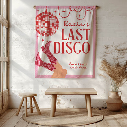 Disco Cowgirl Bachelorette Banner – Custom Bach Décor | #61