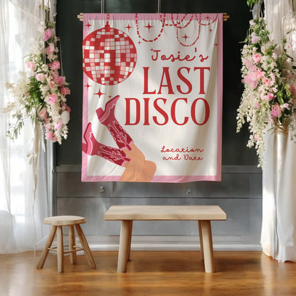 Disco Cowgirl Bachelorette Banner – Custom Bach Décor | #61