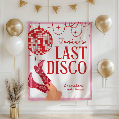 Disco Cowgirl Bachelorette Banner – Custom Bach Décor | #61