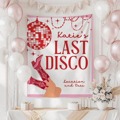 Disco Cowgirl Bachelorette Banner – Custom Bach Décor | #61