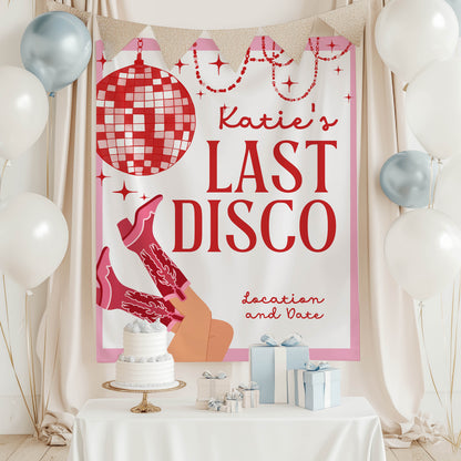 Disco Cowgirl Bachelorette Banner – Custom Bach Décor | #61