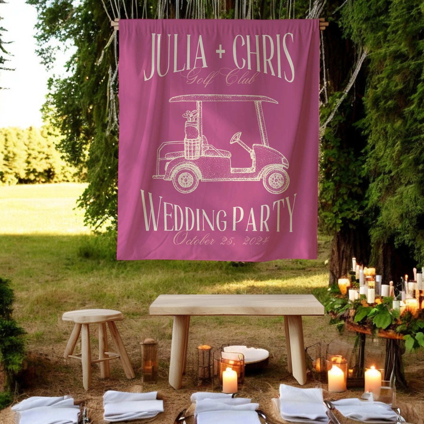 Golf Bachelorette Banner – Custom Bach Décor | #62