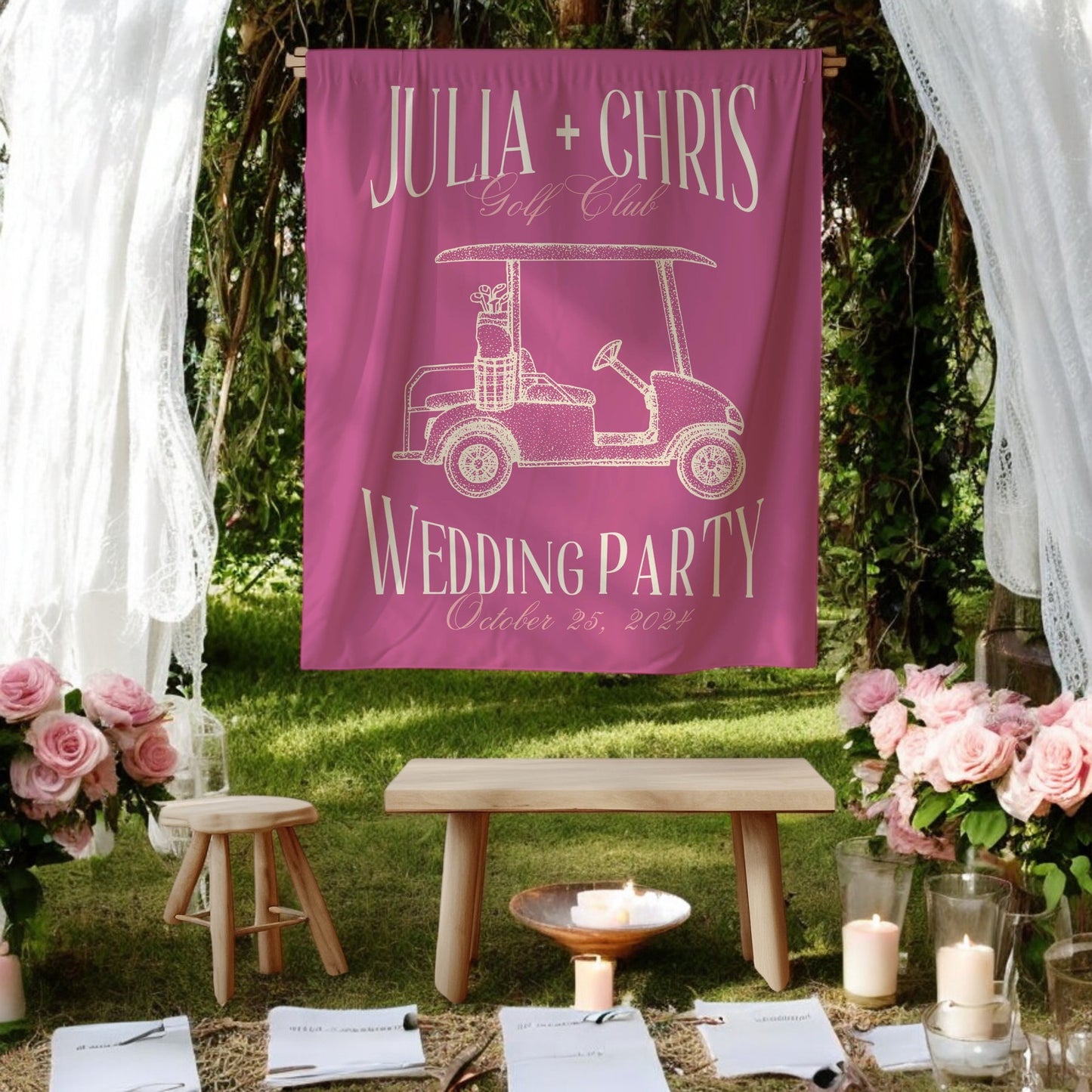 Golf Bachelorette Banner – Custom Bach Décor | #62